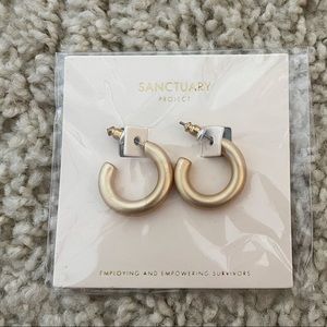 Gold hoop earrings